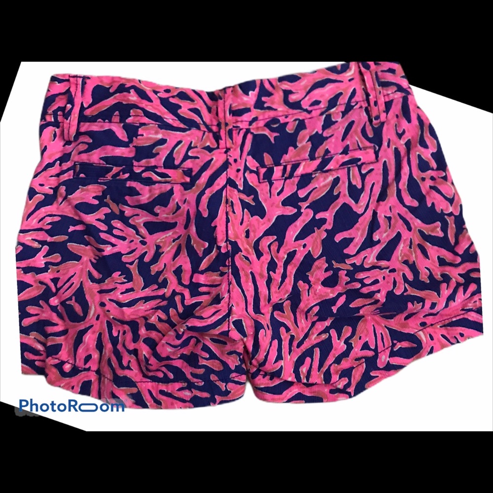 🌸Lilly Pulitzer shorts in hot pink coral &blue
